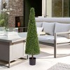 SKRAN Evergreen Outdoor Artificial Boxwood Topiary Tree Privacy Screen,Outdoor Decor,Decor Fake Tree,for Office,Patio,and Entryway. - 2 of 4