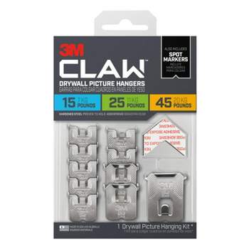3m 15lb Claw Drywall Picture Hanger With Temporary Spot Marker + 5 Hangers  And 5 Markers : Target