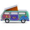 1973 Volkswagen Type 2 Westfalia Campmobile Green with White and Graphics "Club Vee-Dub" 1/64 Diecast Model Cars by Greenlight - 3 of 4