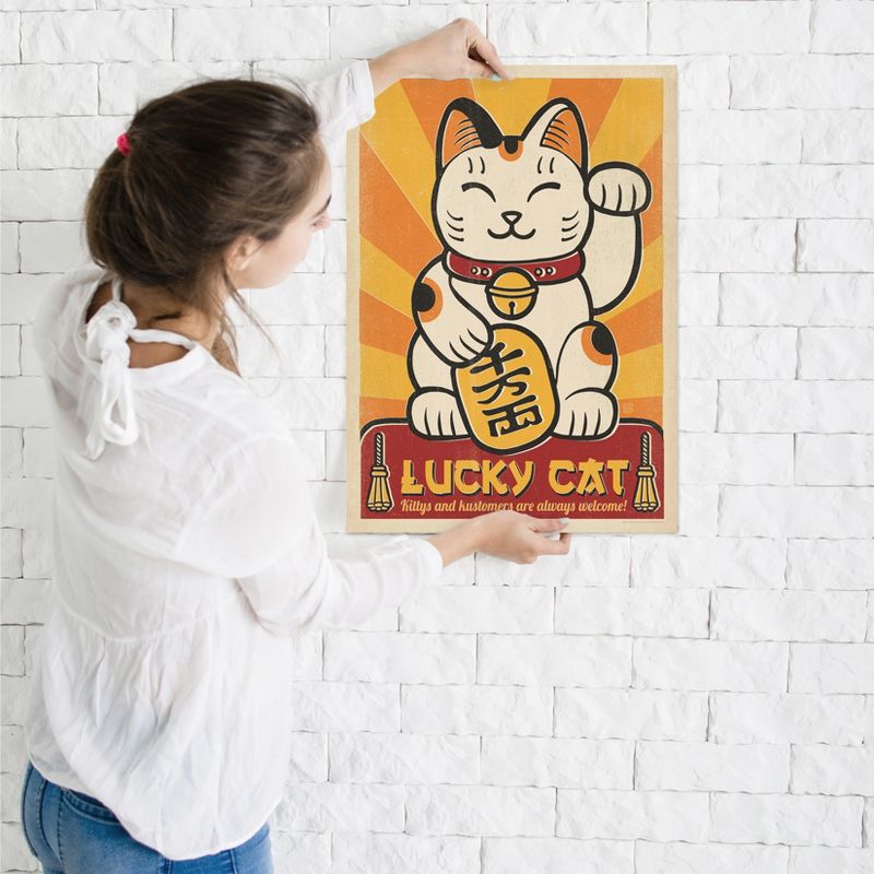Americanflat Vintage Animal Cat Lucky Cat By Anderson Design Group Poster, 3 of 7