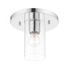 Livex Lighting Zurich 1 - Light Flush Mount in  Polished Chrome - 2 of 4