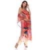 Maternity Plus Size Sheer Maxi Caftan - White Mark - 3 of 4