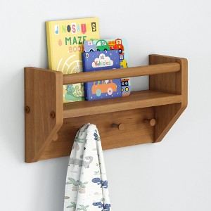 Max & Lily Wall Shelf with Pegs - 1 of 4