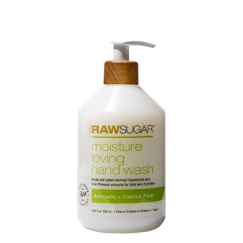 Raw Sugar Liquid Hand Soap Avocado + Cactus Pear - 16.9 Fl Oz : Target