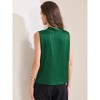 INSPIRE CHIC Women's Work V Neck Sleeveless Ruched Tank Top - 4 of 4