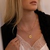 sanctuaire Dainty Sunburst Pendant Necklace Gold - 3 of 3