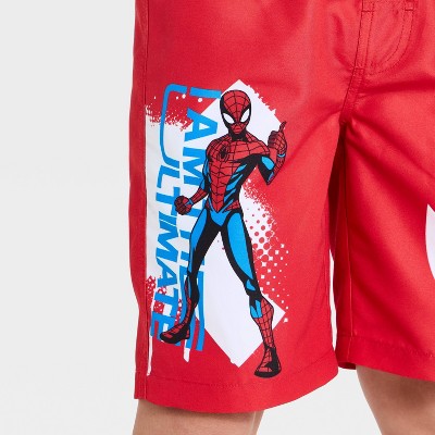 Spider-Man Boys' Spider-Man Swim Trunks - Red S — фото 3