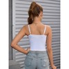 INSPIRE CHIC 3 Pcs Women's Ribbed Spaghetti Straps Shapewear Camisoles - 2 of 4