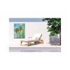 Cottage Garden West of The Wind Modern Palms Green, Blue, Red 30 x 40 Inch Waterproof Gallery Wrapped Canvas, Outdoor Garden, Yard, Patio All Weather - 2 of 2