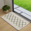 VECELO Front Door Mat Welcome Mat, Absorbent Muddy Kitchen Rugs, Non-Slip Rubber Backing Doormat - 2 of 4