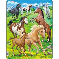 Larsen Puzzles Horses Kids Jigsaw Puzzle - 65pc