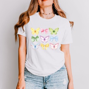 Simply Sage Market Butterflies Coquette Short Sleeve Tee - 1 of 4