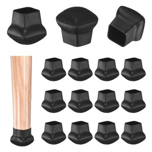 Unique Bargains Silicone Square Chair Leg Cap Floor Protectors 32 Pcs - 1 of 4
