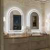 Apmir Super Bright 192 LEDs/m LED Lighted Anti-Fog Tempered Glass Arched Bathroom/Vanity Mirror with ETL & 3-Year Warranty - 3 of 4
