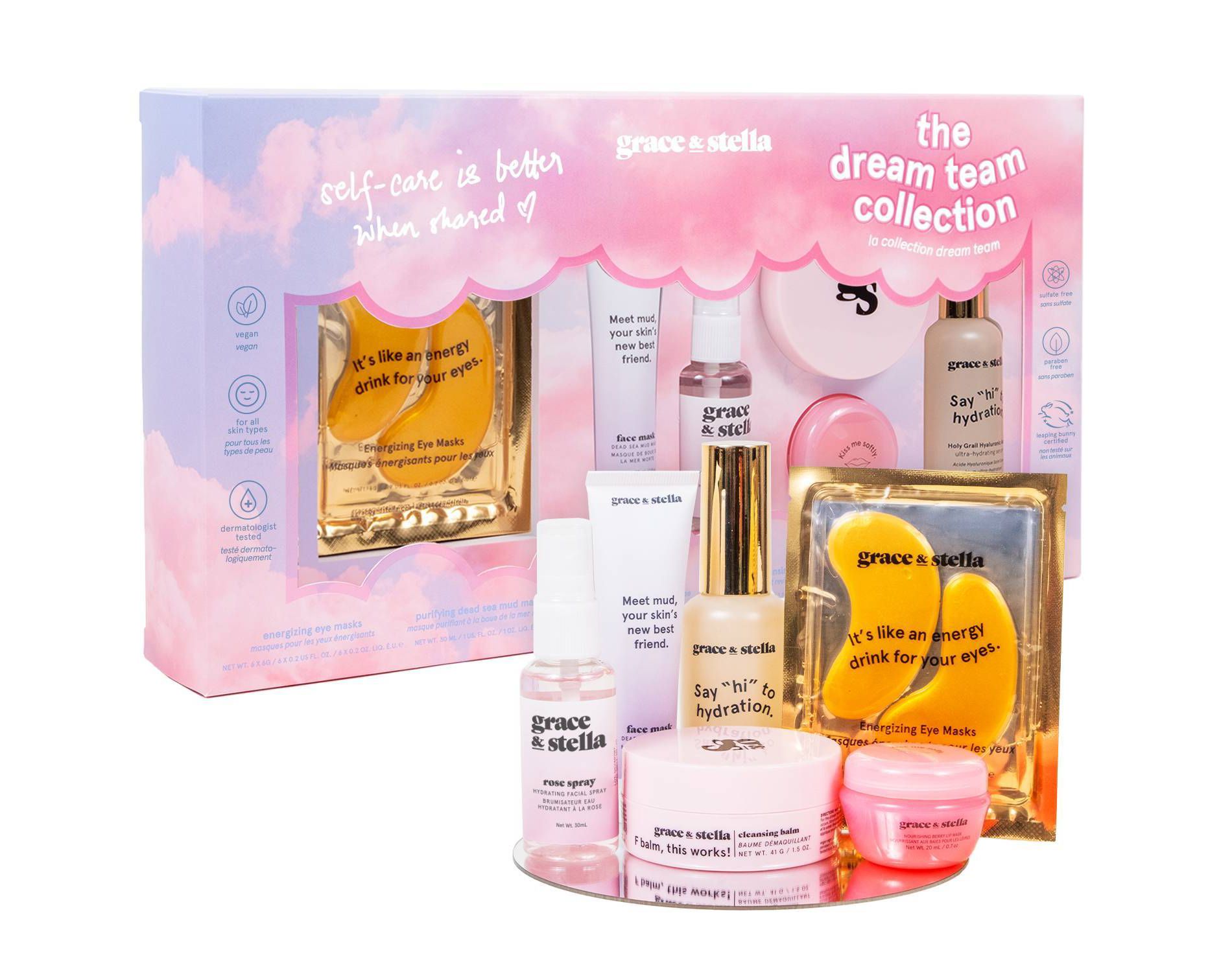 Grace & Stella The Dream Team Collection Skincare Gift Set - 11pc