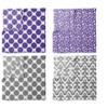 Bacati - Ikat Dots Leopard  Purple Grey Girls 10 pc Crib Set with Long Rail Guard Cover & 4 Muslin Swaddling Blankets - 3 of 4