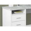 Monarch Specialties Computer Desk Home Office Corner Left Right Set-Up Storage Drawers  L Shape  Metal Laminate Grey Contemporary Modern - 2 of 4