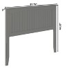 AFI Furnishings Nantucket Full Headboard with Turbo Charger in Grey - 3 of 4