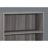 Bookshelf, Bookcase, 4 Tier, 36"h, Office, Bedroom, Grey Laminate, Transitional - 3 of 4