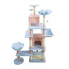 YOOCOZZ 71 inch flower cat tree with large condo removable flower cushion and hammock - 2 of 4