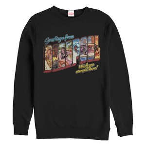 Men's Marvel Deadpool Greetings From Vacation Sweatshirt - 1 of 3
