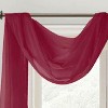 Celine Sheer 55 x 216 in. Sheer Curtain Scarf Valance Burgundy - 3 of 3