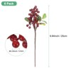 Unique Bargains Foam Handmade Lifelike Durable Artificial Holly Berry 9.8" - 3 of 4
