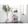 Farmhouse Pine Wood Shelving Unit White - Olivia & May: 4-Tier Bookcase, Tall Storage Organizer - 2 of 4