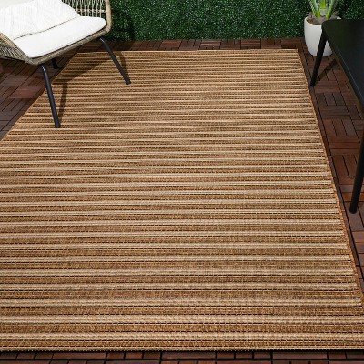 Twotone Stripe Outdoor Rug Black Smith & Hawken™ Target