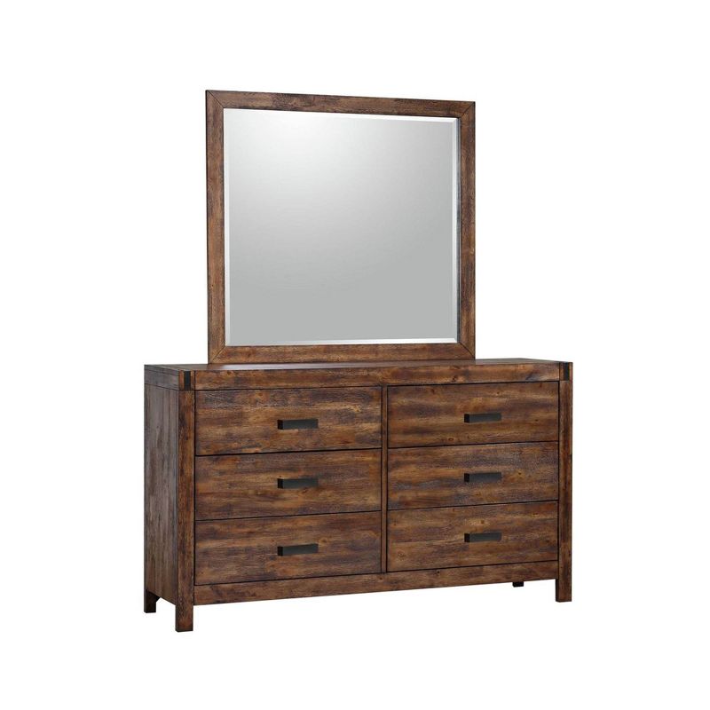 Wren 6 Drawer Dresser and Mirror Set Chestnut - Picket House Furnishings, 3 of 12