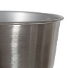 Kate and Laurel Mantua Round Metal Freestanding Planter, 2 Piece, Silver - 4 of 4