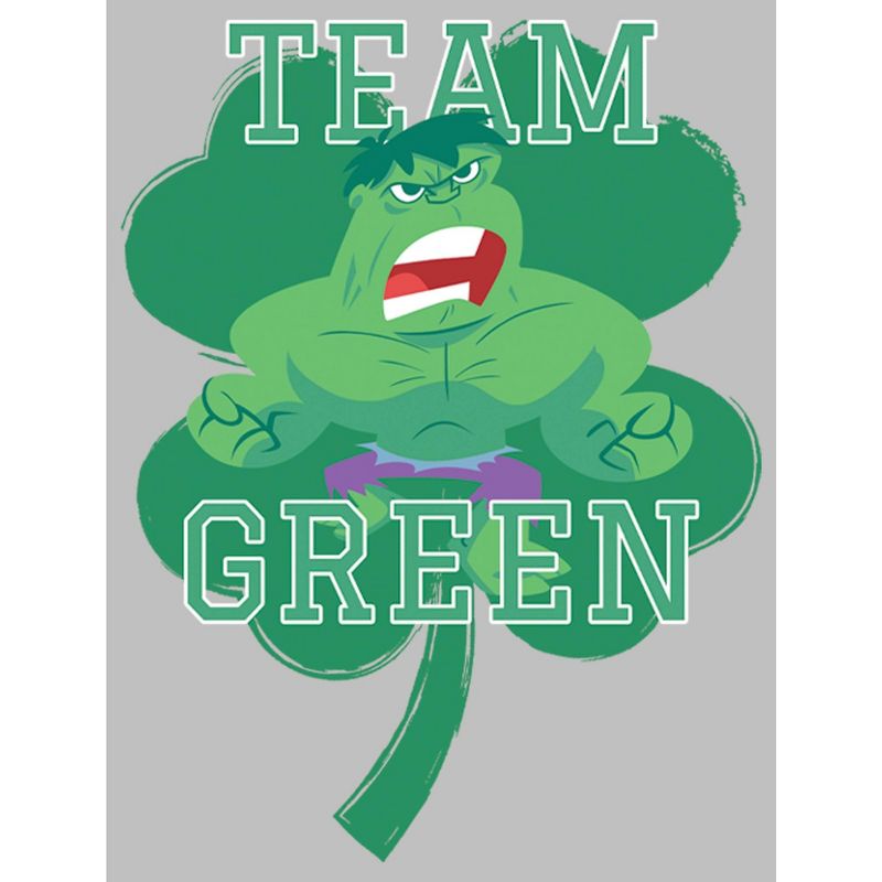 Women's Marvel St. Patrick's Day Hulk Team Green T-Shirt, 2 of 5
