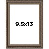 PosterPalooza | Photo Size Sculpted Silver Picture Frame - UV Acrylic, Foam Board Backing, Hanging Hardware - 2 of 4