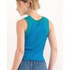 Women's Coralie Contrast Rib Tank - Pretty Garbage M - 2 of 4
