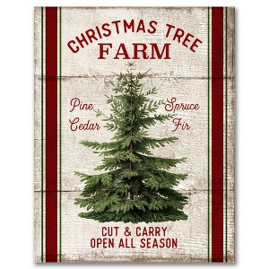 Courtside Market Christmas Tree Farm 12x18 Gallery-Wrapped Canvas - 1 of 4