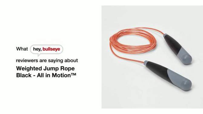 Weighted Jump Rope Black - All In Motion&#8482;, 2 of 5, play video