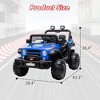 Jojoka 12V Kids Electric Ride-On Truck with Remote Control, 3 Speeds, 6MPH Max, Spring Suspension, LED Lights, Music - 2 of 4