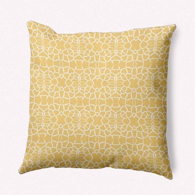 e by design Tiny Giraffe Pattern Decorative Throw Pillow: Animal Magnetism, 16x16, Indoor Polyester Fiber