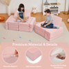 22 Piece Modular Kids Play Couch, Sectional Kids Play Sofa, Toddler Soft Foam Couch, Convertible Plush Sofa Play Set, for Playing, Sleeping - 2 of 4