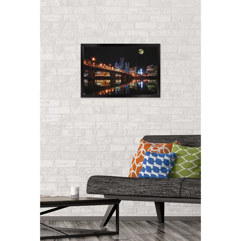 Trends International Cityscapes - Portland, Oregon Framed Wall Poster Prints, 2 of 7