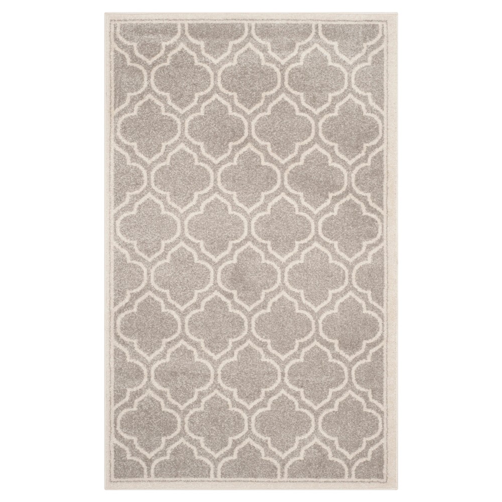 4'x6' Coco Loomed Rug Light Gray/Ivory - Safavieh