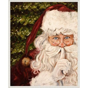 Amanti Art 23"x28" Secret Santa by Patricia Pinto Canvas Wall Art Print - 1 of 4