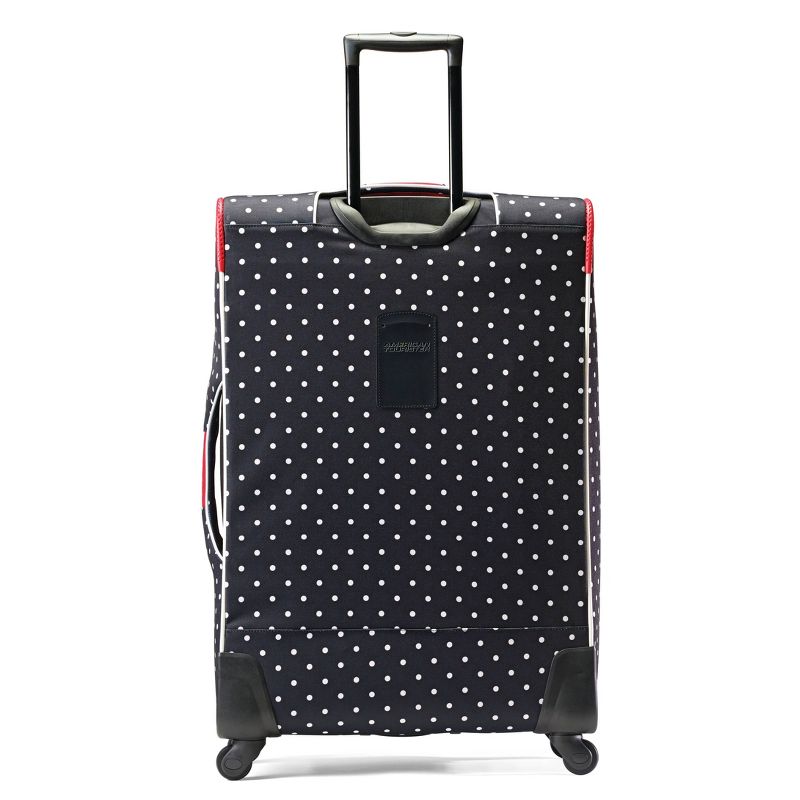 American Tourister Minnie Mouse Bow Softside Large Checked Spinner Suitcase - Red, 3 of 10