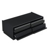 PDTEND 47.2" Modern Wood Rectangle Coffee Table with 4 Drawers, 2 Display Shelves, for Living Room - 2 of 4