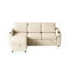 85.8" Upholstered Convertible L-Shaped Sleeper Sectional Sofa with Pull-Out Bed, USB & Type-C Charging Ports, Reversible Storage Chaise & Armrest - 3 of 4