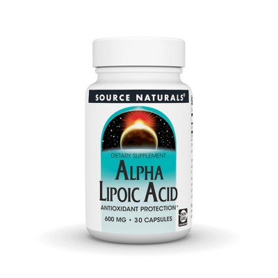 Alpha Lipoic Acid 600 mg by Source Naturals, Inc.  -  30 Capsule