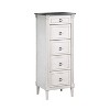 Magg 4 Drawer Jewelry Chest with Flip Up Mirror Antique White/Antique Gray Two Tone - HOMES: Inside + Out: Velvet-Lined, Carved Details - 4 of 4