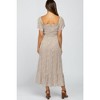 PinkBlush Ivory Floral Smocked Maternity Maxi Dress - 2 of 4