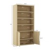 GDFStudio Sedlari 79" Modern Bookcase Cabinet with 4 Open Shelves and Hidden Storage - 3 of 4