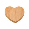 Slickblue Heart-Shaped Rubber Wood Cheese Board with Hidden Drawer & 3 Stainless Steel Tools - 2 of 3